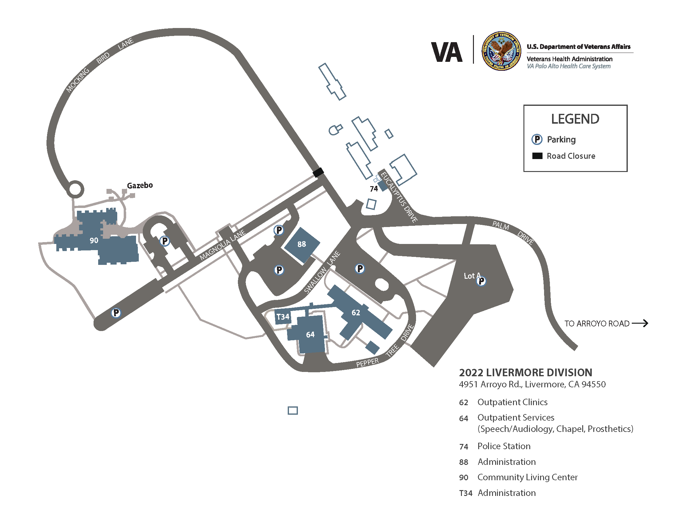2022 LVD Campus Map (Landscape) 6 22v2 